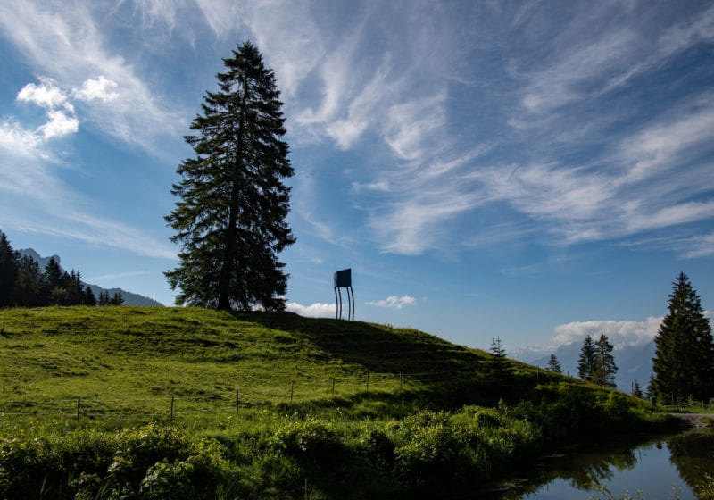Alpine Art Muttersberg, Feiger Hochstand - Marbod Fritsch, (c) Oliver Lerch, Alpenregion Bludenz Tourismus