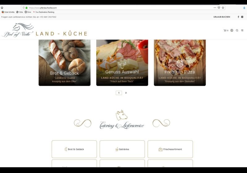 Liefer- und Cateringservice, Webshop  Liefer- und Cateringservice, Webshop