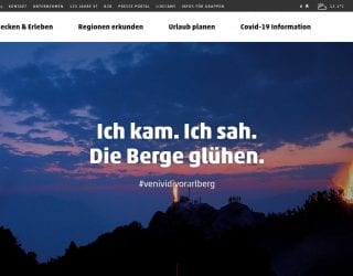 Landingpage Sommerkampagne venividivorarlberg