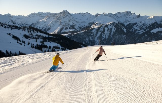 Skifahren am Diedamskopf (c) Alex Kaiser - Diedamskopf Alpin Tourismus GmbH _ Co KG