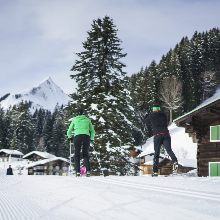 Auf der Loipe Mittelberg, Kleinwalsertal (c) Dietmar Denger - Vorarlberg Tourismus