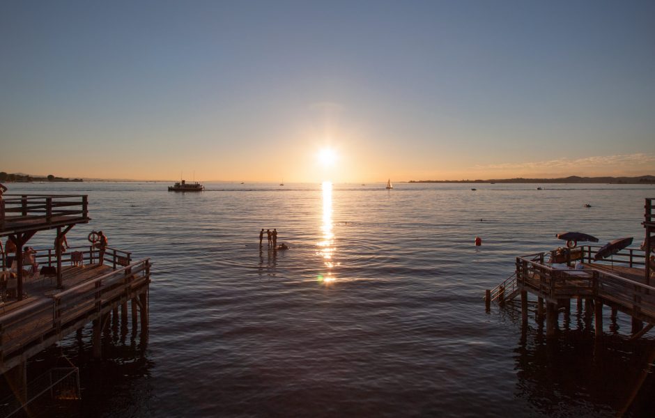Sonnenuntergang am Bodensee bei der 