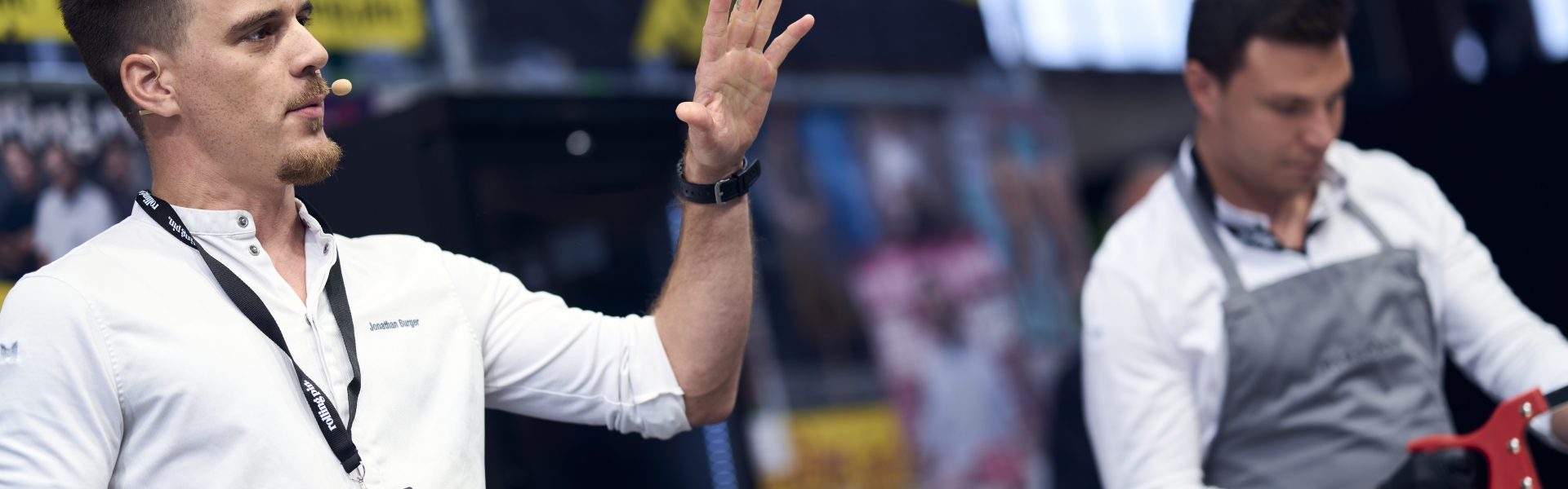 Jonathan Burger, Chefkoch im Gasthaus Hirschen in Schwarzenberg, bei der Rolling Pin Convention 2025.