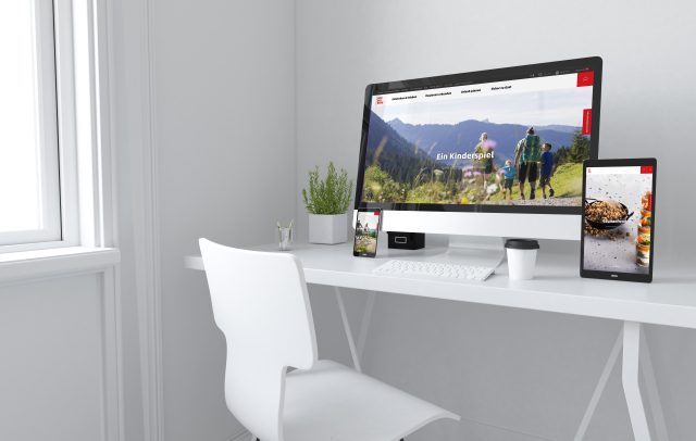 Die Website von Vorarlberg Tourismus, vorarlberg.travel, auf diversen Devices